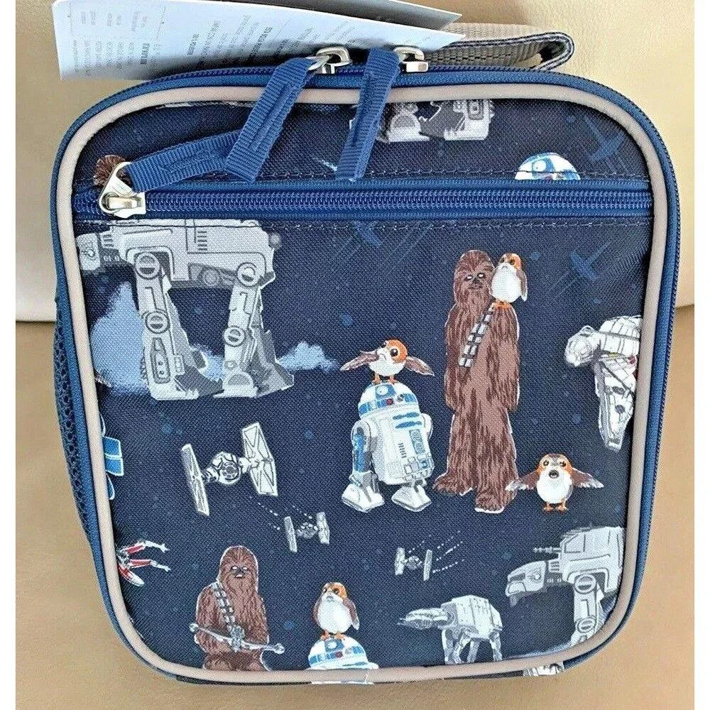 School Pottery Barn Disney LUNCH BOX BAG STAR WARS Solo Resistance grogu ,